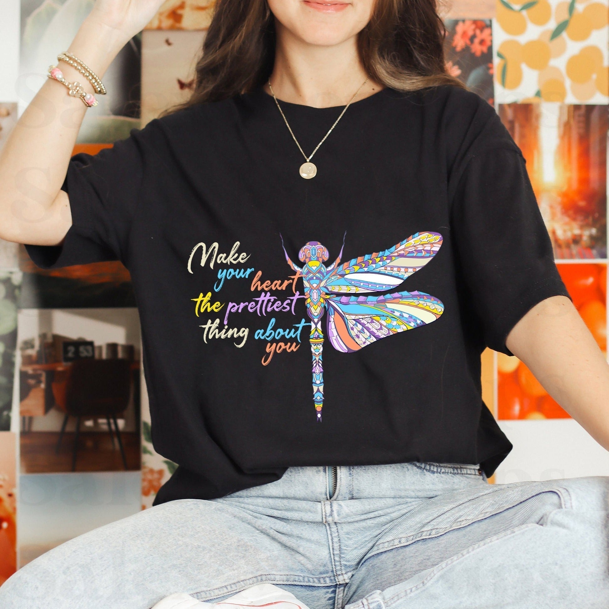 make-your-heart-the-prettiest-thing-about-you-dragonfly-inspirational-shirt-dragonfly-t-shirt-dragonfly-lover-gift-insect-lover-shirt-t-shirt-ts02