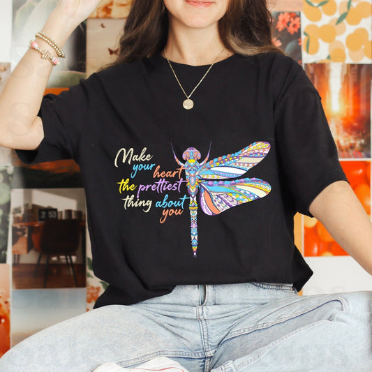 make-your-heart-the-prettiest-thing-about-you-dragonfly-inspirational-shirt-dragonfly-t-shirt-dragonfly-lover-gift-insect-lover-shirt-t-shirt-ts02