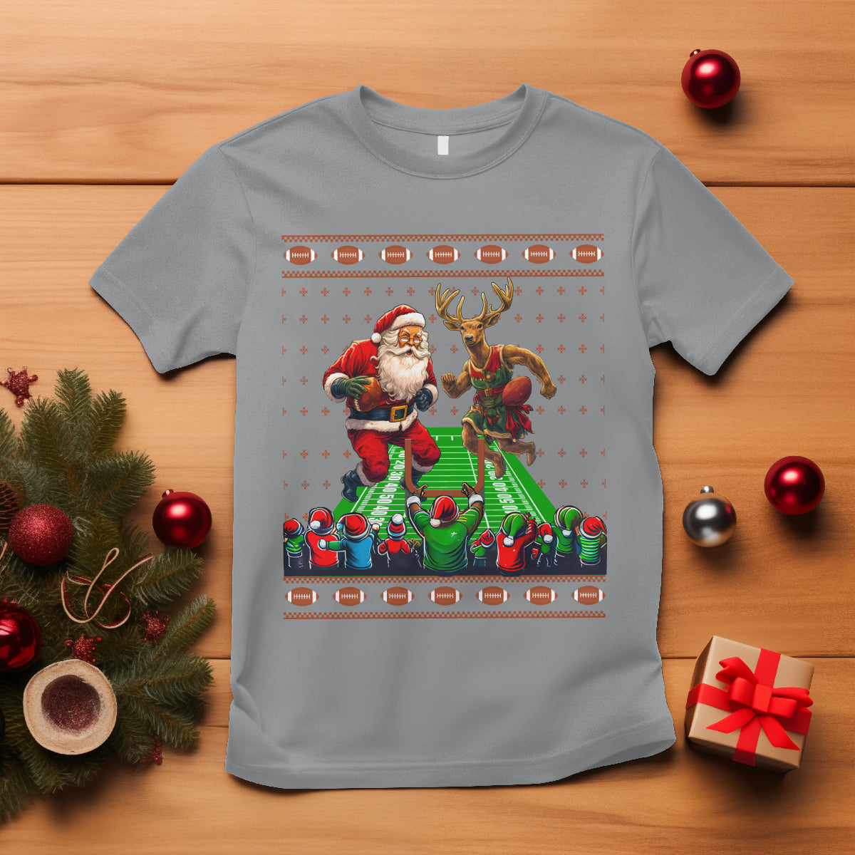 christmas-sport-t-shirt-santa-reindeer-play-american-football
