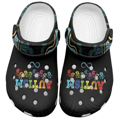 Australia Autism Support Aboriginal Lizard Clogs Shoes