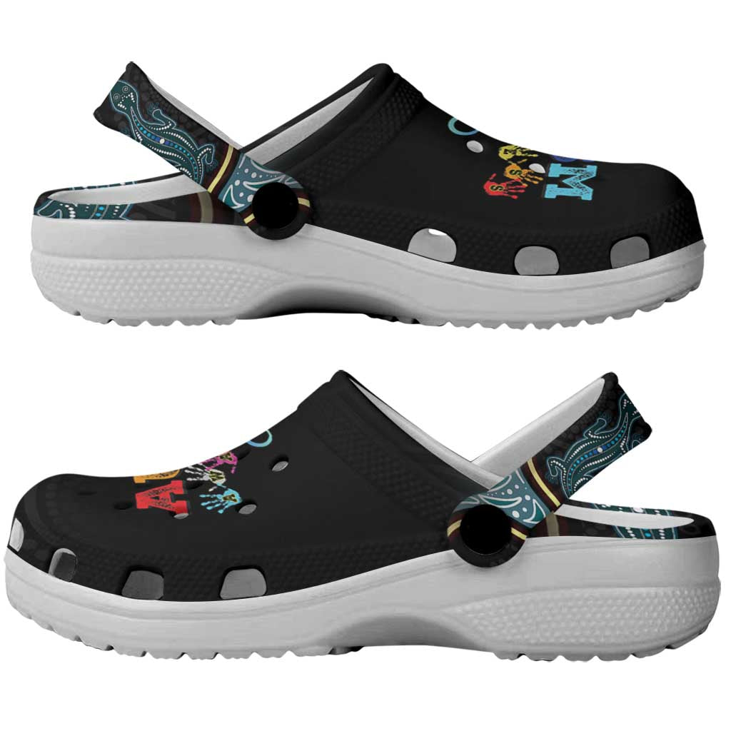 Australia Autism Support Aboriginal Lizard Clogs Shoes