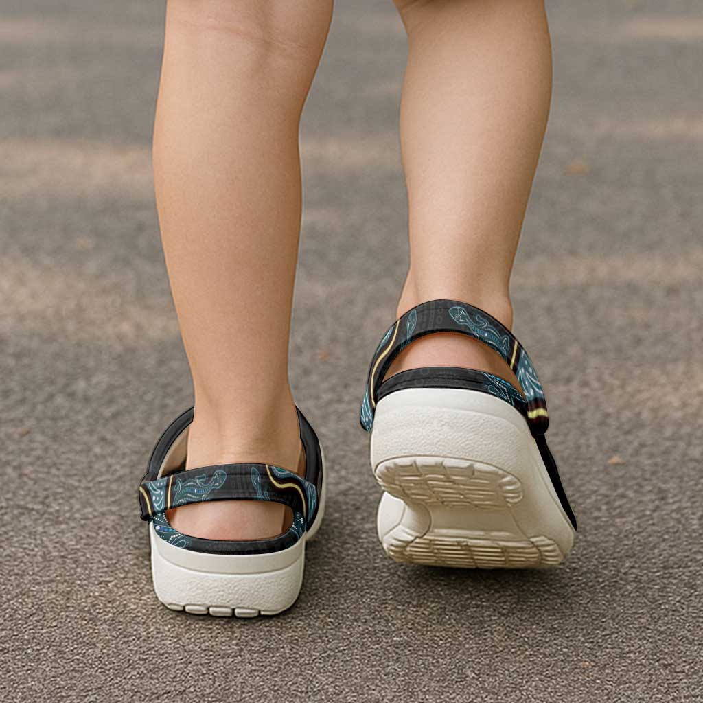Australia Autism Support Aboriginal Lizard Clogs Shoes