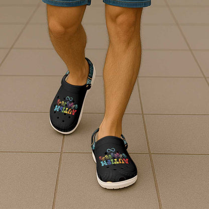 Australia Autism Support Aboriginal Lizard Clogs Shoes