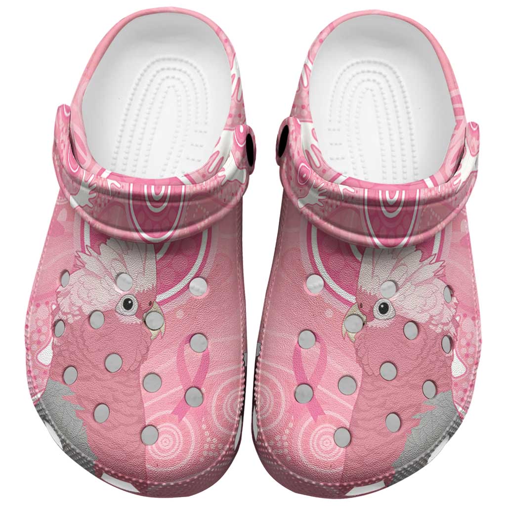 Australia Breast Cancer Support Clogs Shoes Galah Faith Hope Love Pink Month