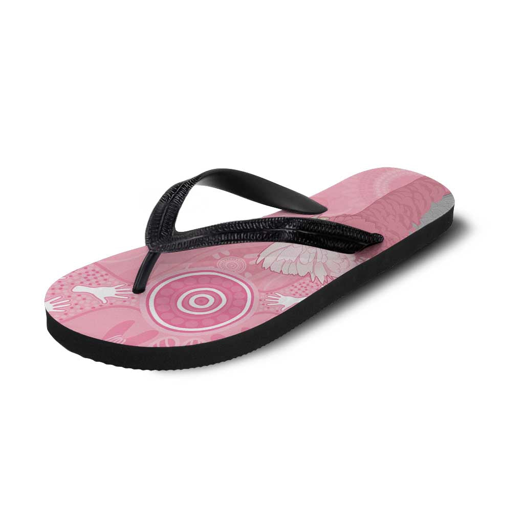 Australia Breast Cancer Support Flip Flops Galah Faith Hope Love Pink Month