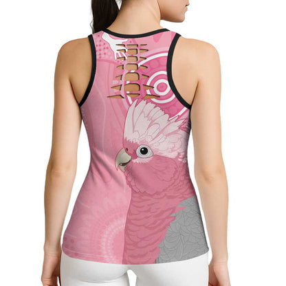 Australia Breast Cancer Support Hollow Tank Top Galah Faith Hope Love Pink Month
