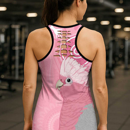 Australia Breast Cancer Support Hollow Tank Top Galah Faith Hope Love Pink Month
