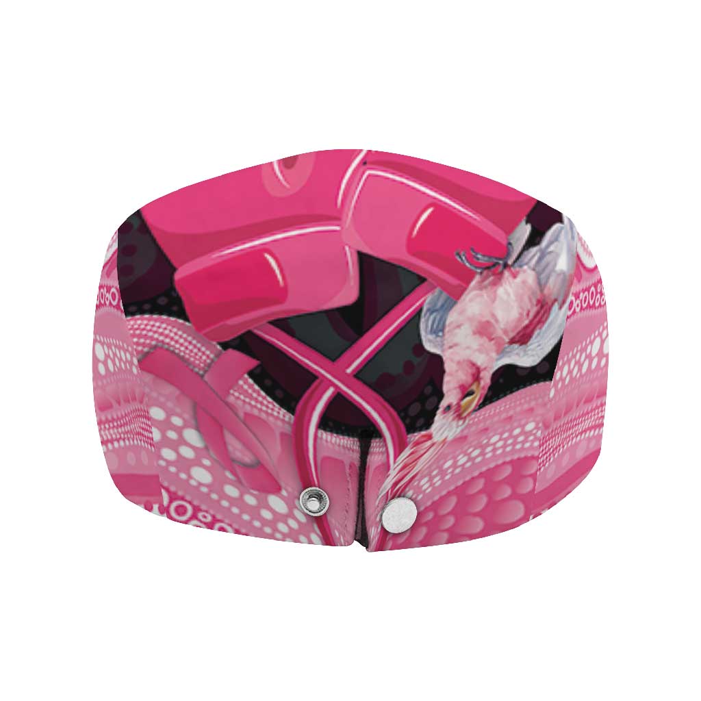 Australia Breast Cancer Support Jeff Hat Pink Cockatoo Fight Boxing Gloves Aboriginal Art