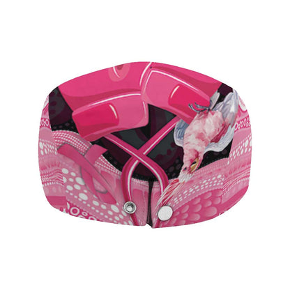 Australia Breast Cancer Support Jeff Hat Pink Cockatoo Fight Boxing Gloves Aboriginal Art