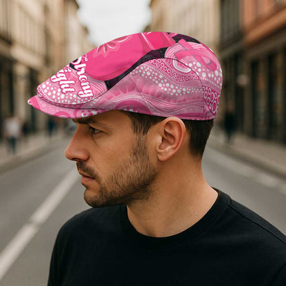 Australia Breast Cancer Support Jeff Hat Pink Cockatoo Fight Boxing Gloves Aboriginal Art