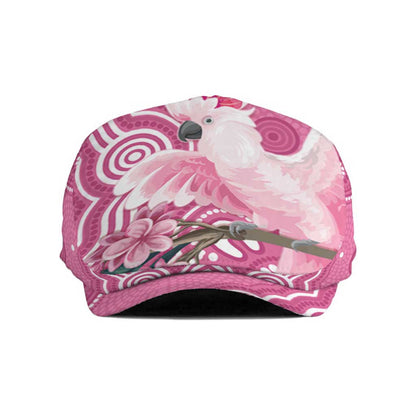 Australia Breast Cancer Support Jeff Hat Pink Cockatoo Ribbon Aboriginal Art