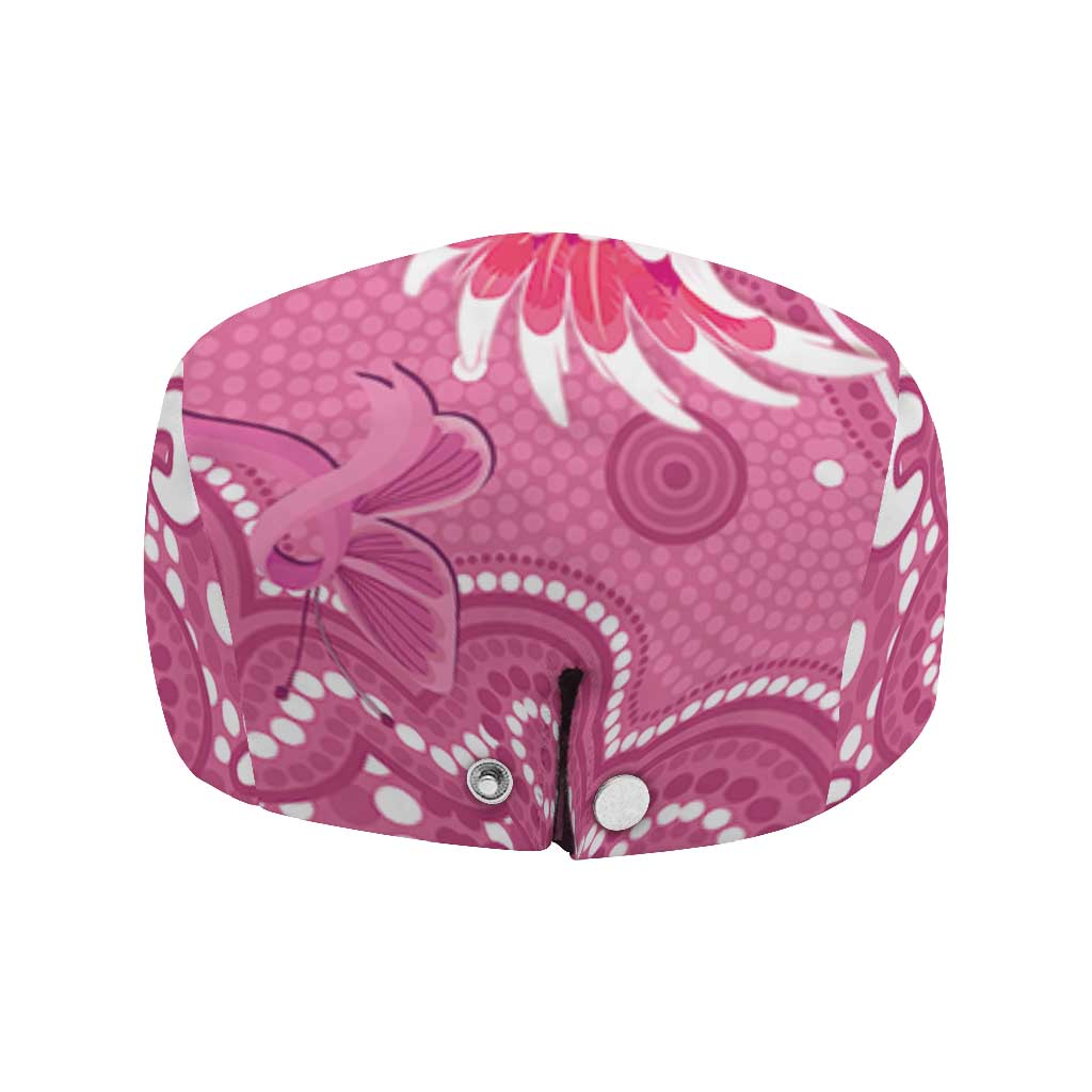 Australia Breast Cancer Support Jeff Hat Pink Cockatoo Ribbon Aboriginal Art