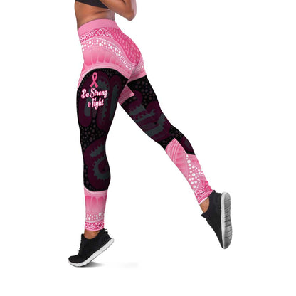 Australia Breast Cancer Support Leggings Pink Cockatoo Fight Boxing Gloves Aboriginal Art