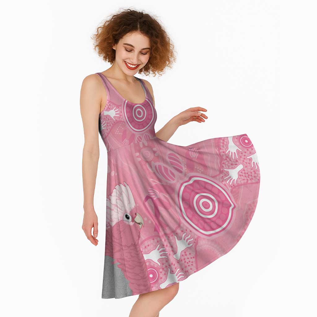 Australia Breast Cancer Support Midi Dress Galah Faith Hope Love Pink Month
