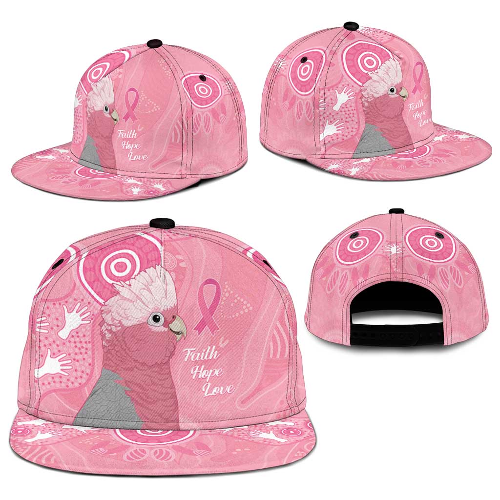 Australia Breast Cancer Support Snapback Cap Galah Faith Hope Love Pink Month