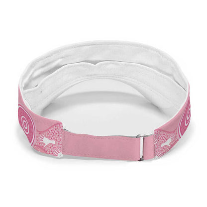 Australia Breast Cancer Support Sun Visor Cap Galah Faith Hope Love Pink Month