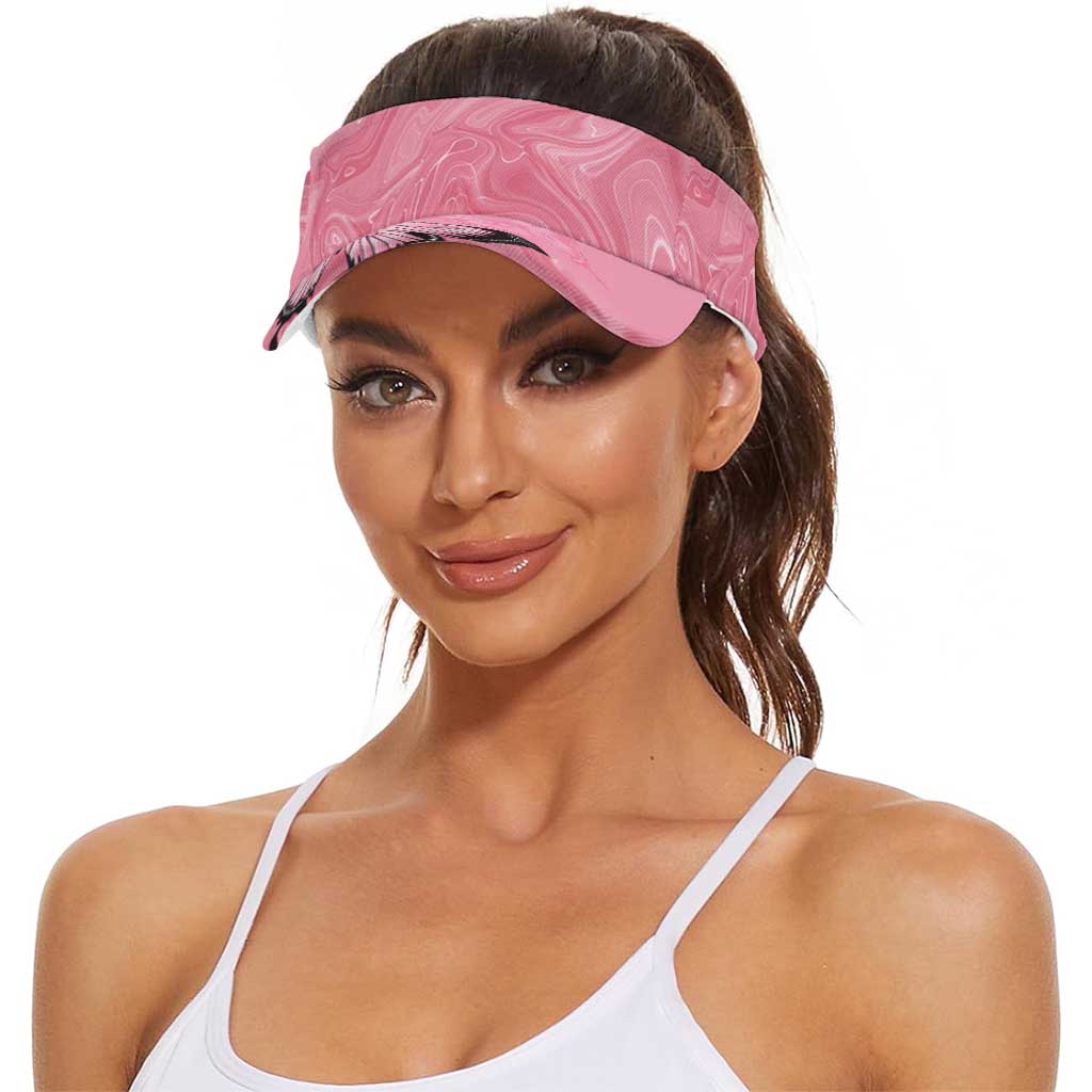 Australia Breast Cancer Support Sun Visor Cap Pink Ribbon Butterfly Opal Pattern
