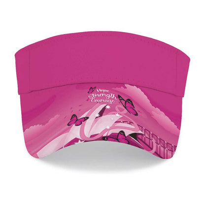 Australia Breast Cancer Support Sun Visor Cap Sydney Opera House Butterfly Pink Ribbon