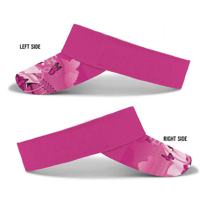 Australia Breast Cancer Support Sun Visor Cap Sydney Opera House Butterfly Pink Ribbon