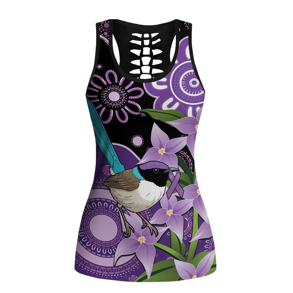 Australia Epilepsy Support Hollow Tank Top Purple-crowned Fairywren Boronia Aboriginal