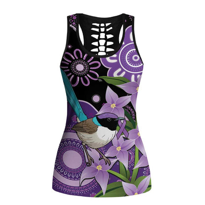 Australia Epilepsy Support Hollow Tank Top Purple-crowned Fairywren Boronia Aboriginal