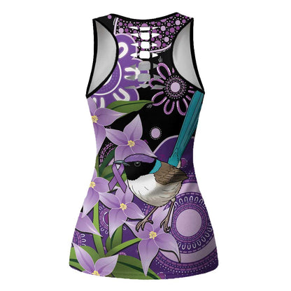 Australia Epilepsy Support Hollow Tank Top Purple-crowned Fairywren Boronia Aboriginal