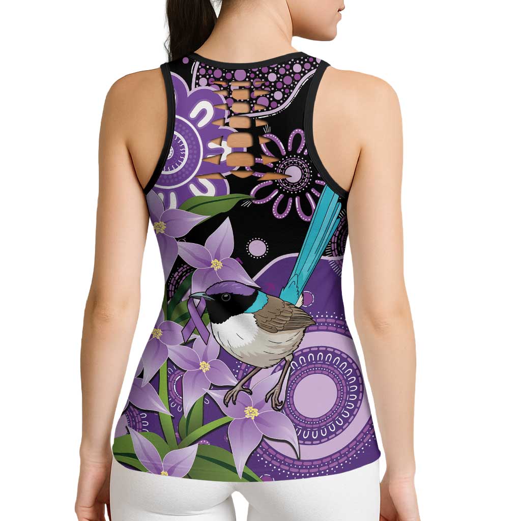 Australia Epilepsy Support Hollow Tank Top Purple-crowned Fairywren Boronia Aboriginal