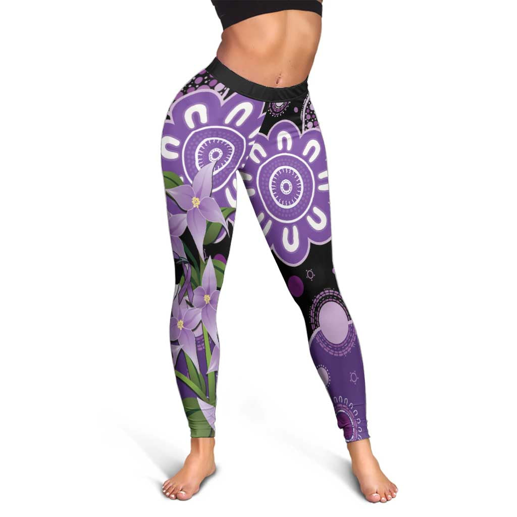 Australia Epilepsy Support Leggings Purple-crowned Fairywren Boronia Aboriginal
