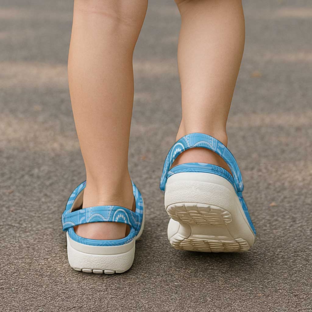 Australia Indigenous Clogs Shoes Blue Ribbon Lizards Autism Support