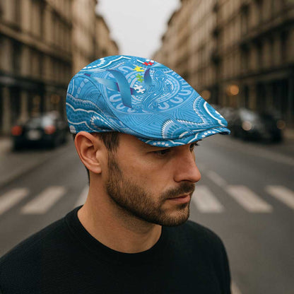 Australia Indigenous Jeff Hat Blue Ribbon Lizards Autism Support