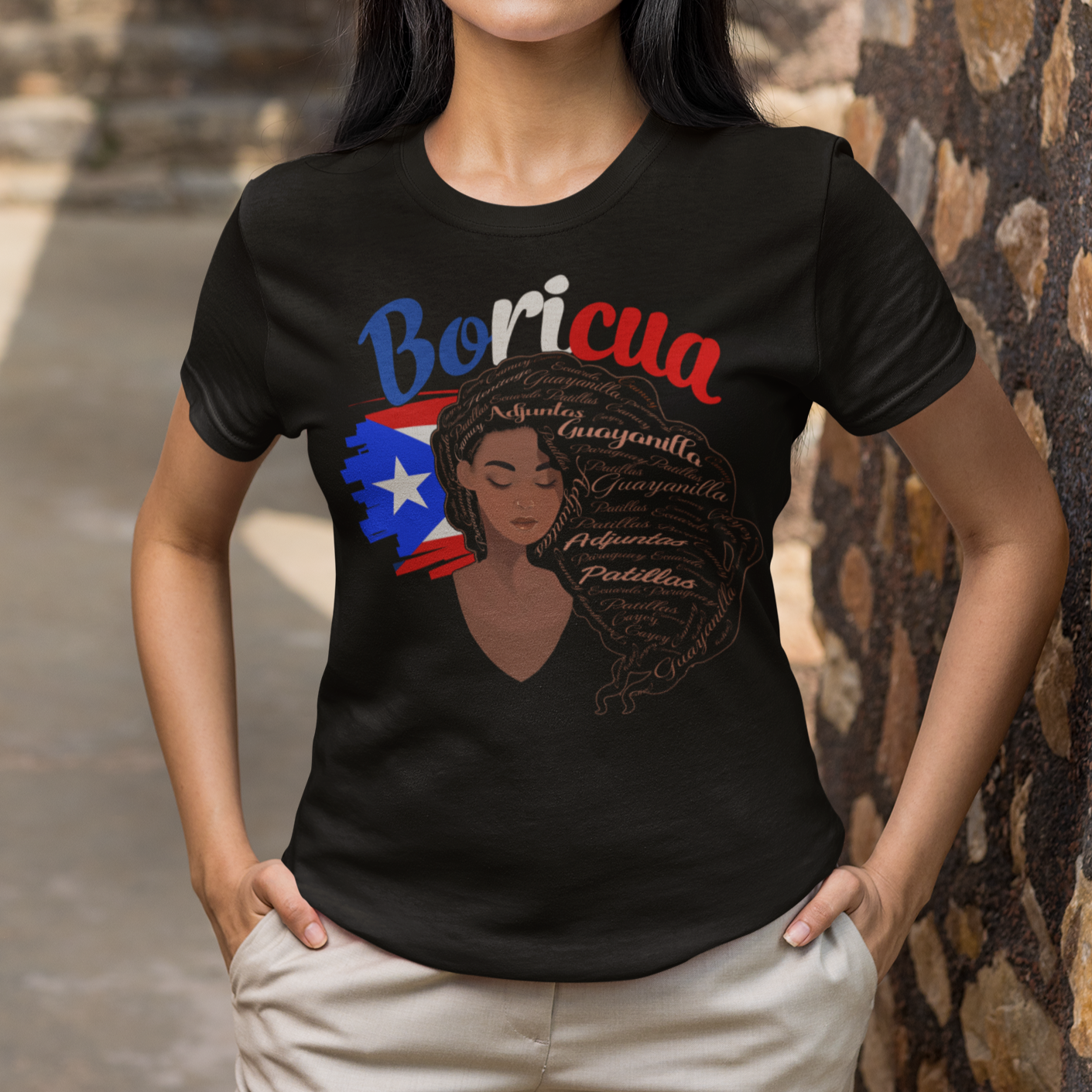 puerto-rico-t-shirt-hispanic-heirtage-month-latina-boricua-puerto-rican-flag