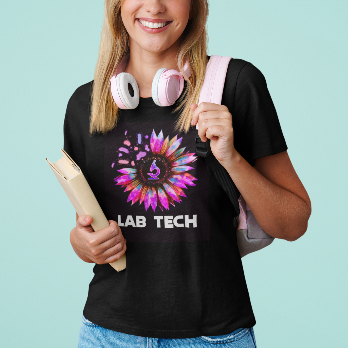 medical-lab-tech-t-shirt-lab-week-lab-tech-sunflower-med-tech-medical-lab-technician-ts02