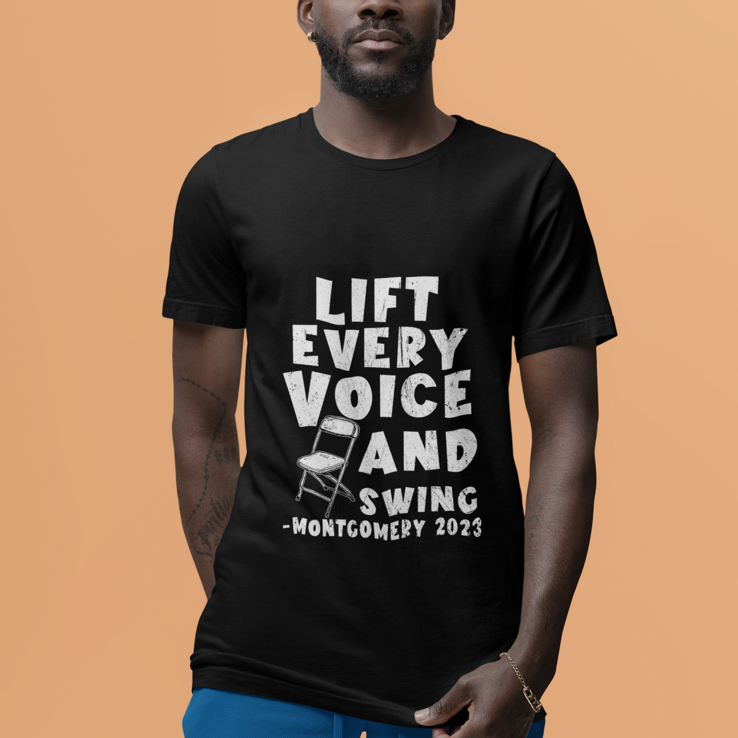 folding-chair-lift-every-voice-and-swing-trending-montgomery-t-shirt
