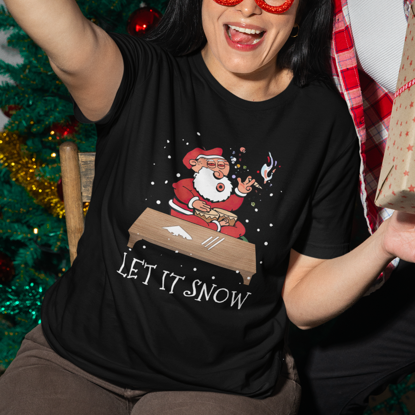 christmas-t-shirt-cocaine-let-it-snow-ugly-santa-snorting