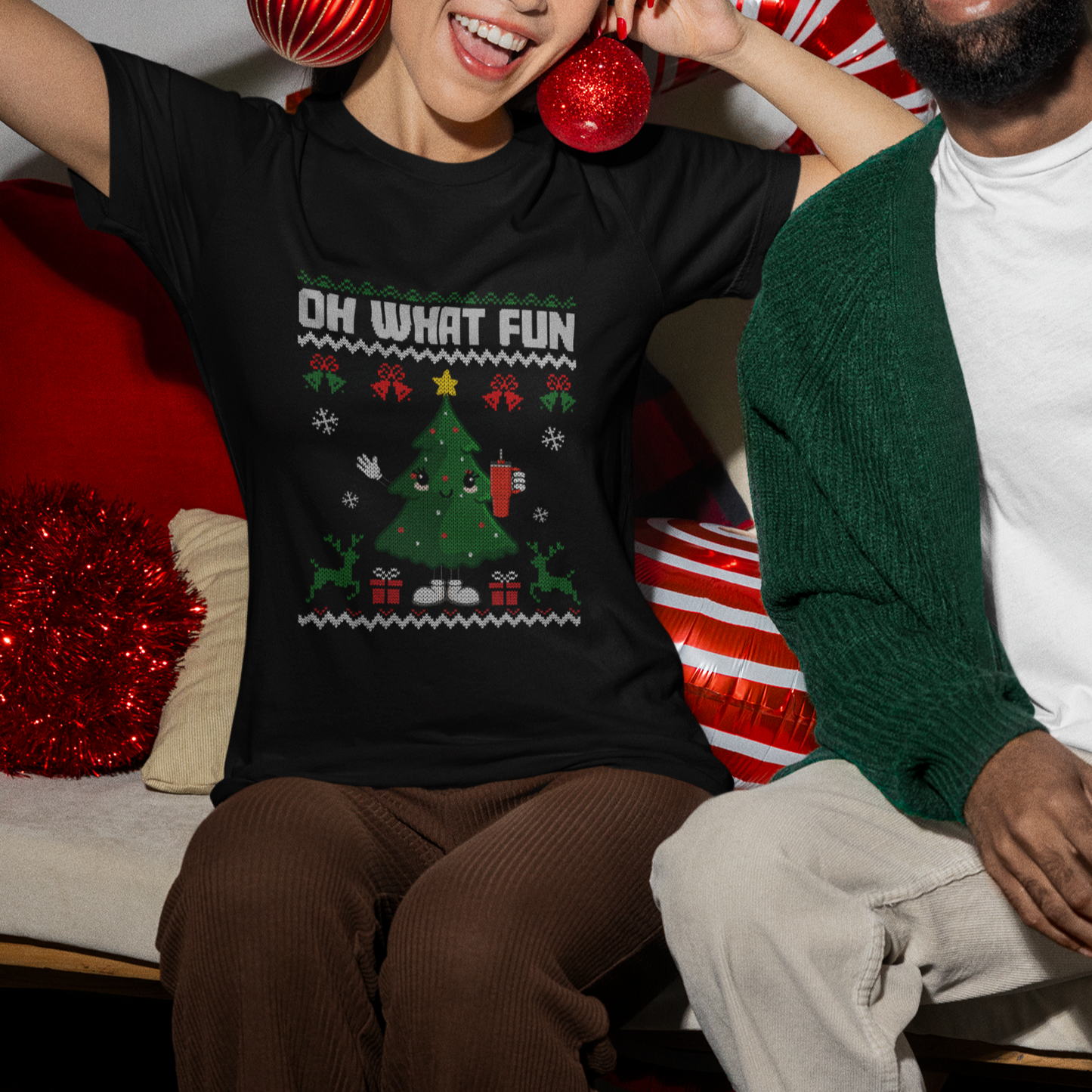 ugly-christmas-t-shirt-oh-what-fun-boujee-christmas-tree-funny