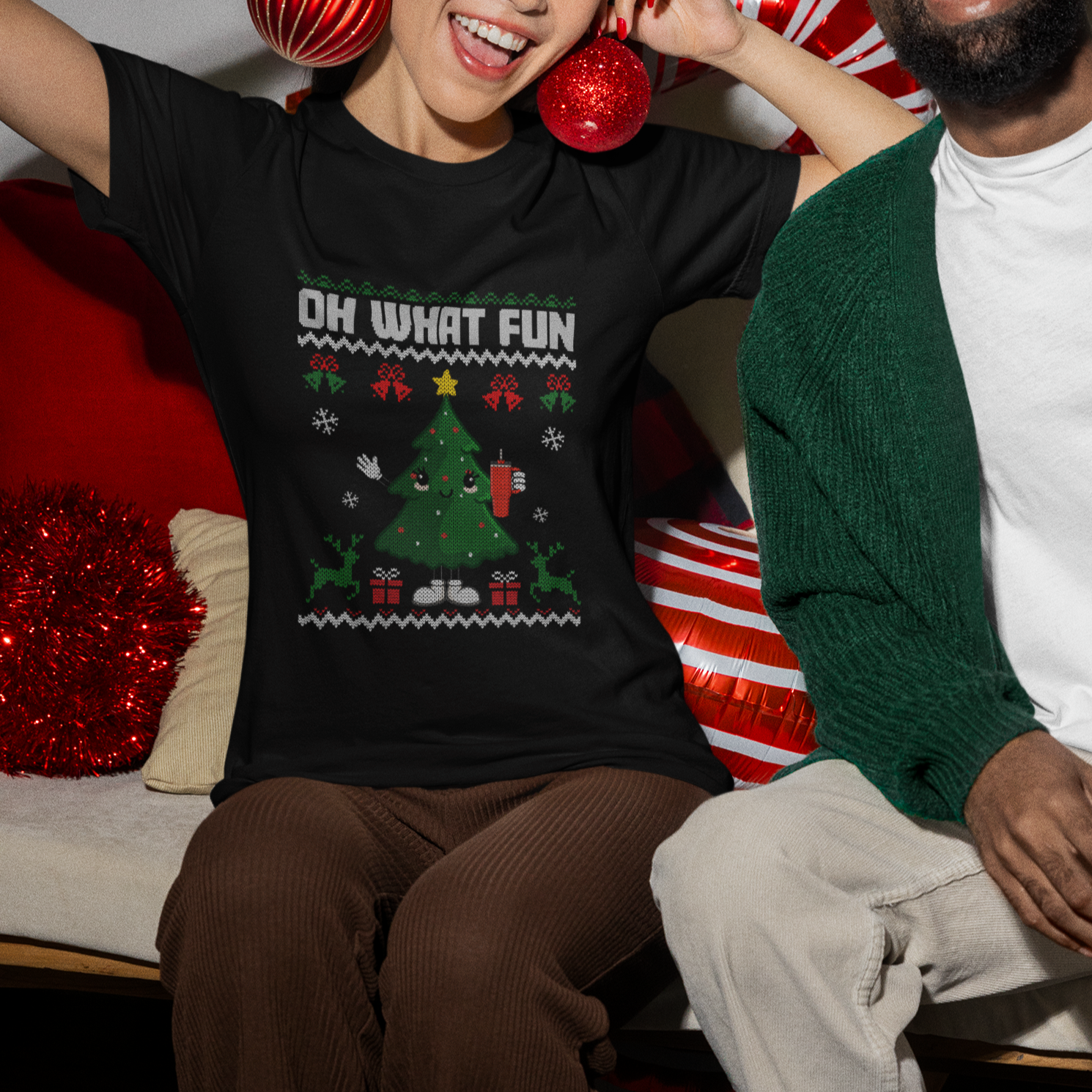 ugly-christmas-t-shirt-oh-what-fun-boujee-christmas-tree-funny