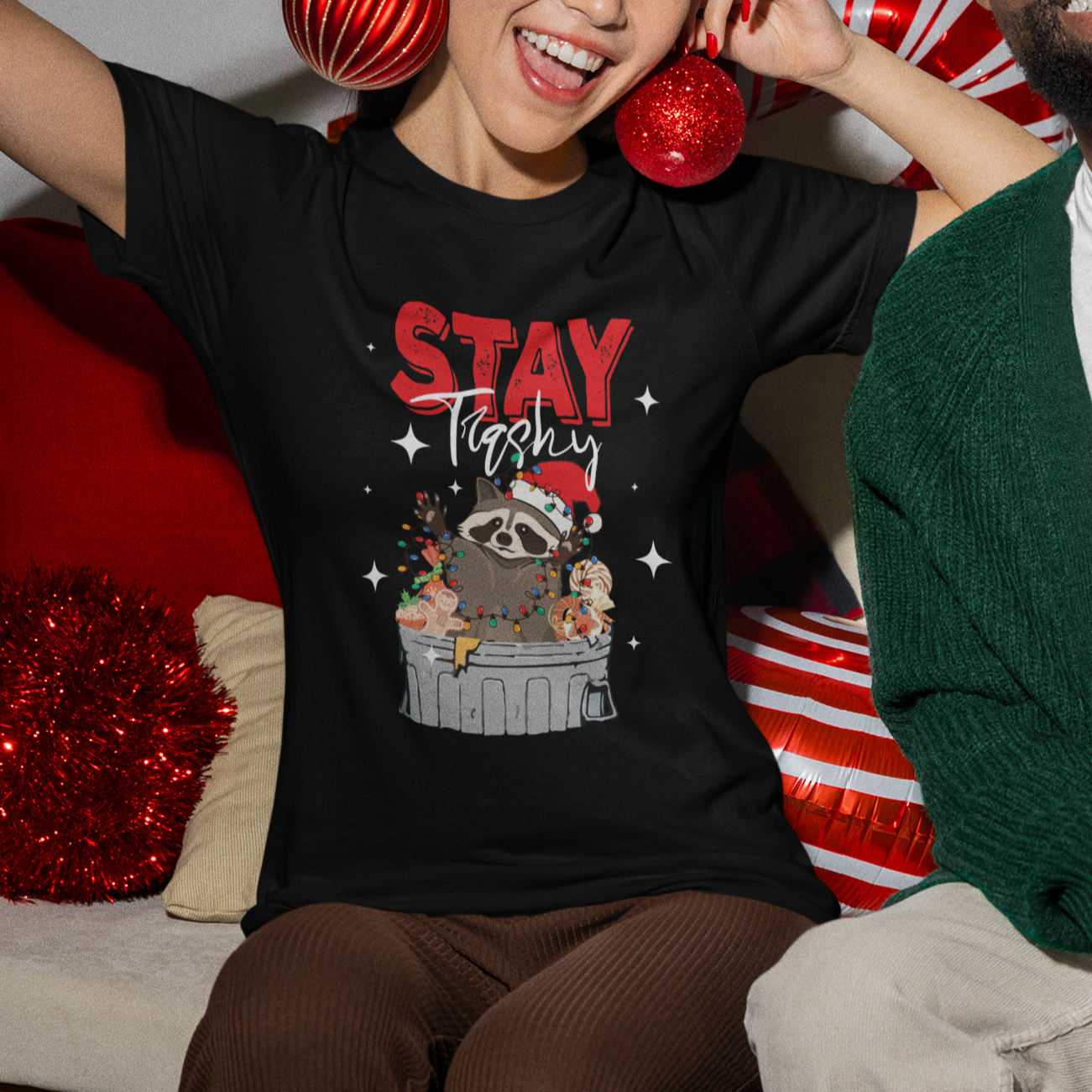 stay-trashy-christmas-raccoon-garbage-trashin-santa-hat-t-shirt