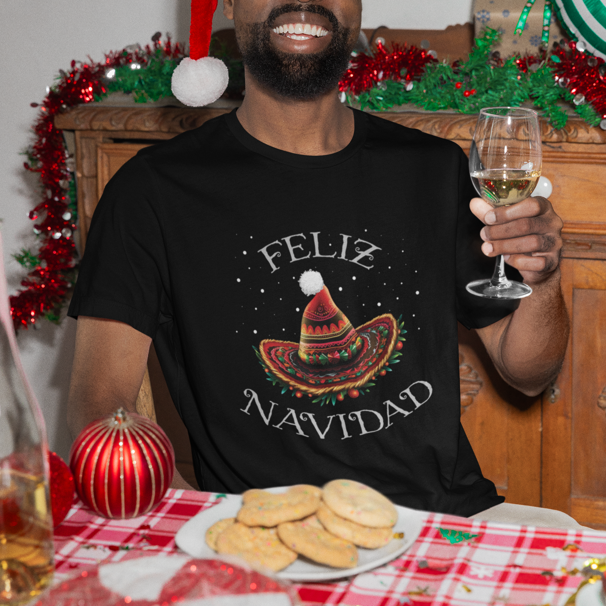 christmas-in-mexico-t-shirt-feliz-navidad-santa-hat-sombrero