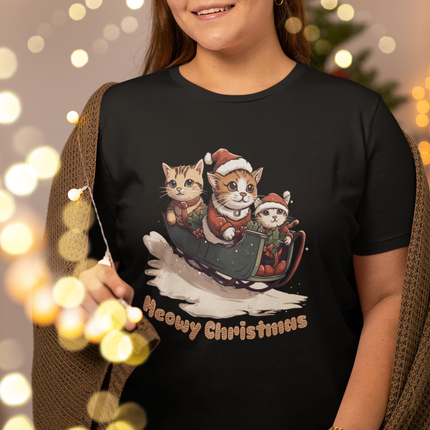 cat-sleigh-meowy-christmas-holiday-santa-hat-t-shirt