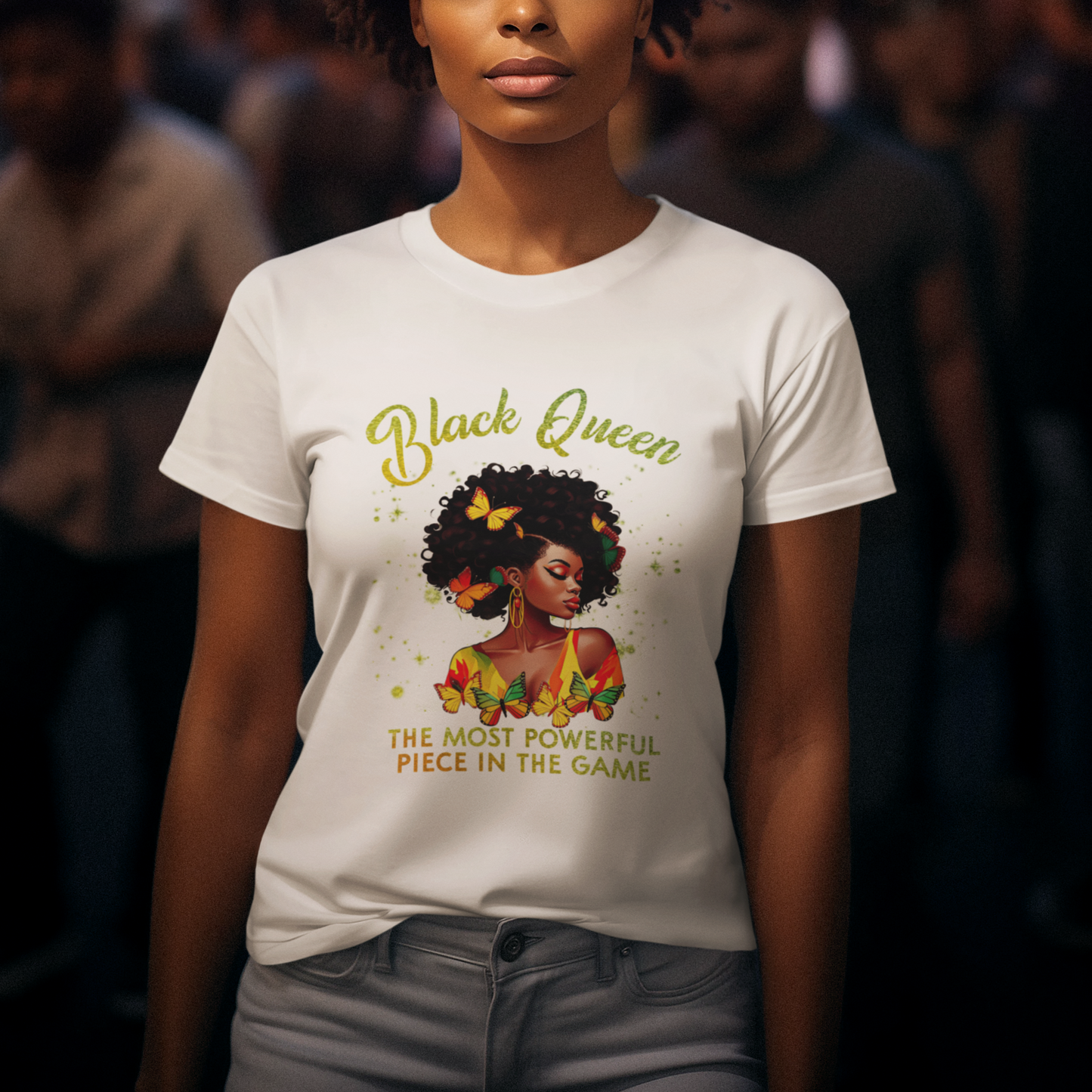 black-queen-the-most-powerful-piece-in-the-game-melanin-girl-butterfly-t-shirt