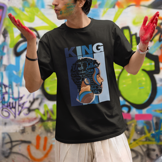 black-history-king-father-melanin-african-american-dad-t-shirt
