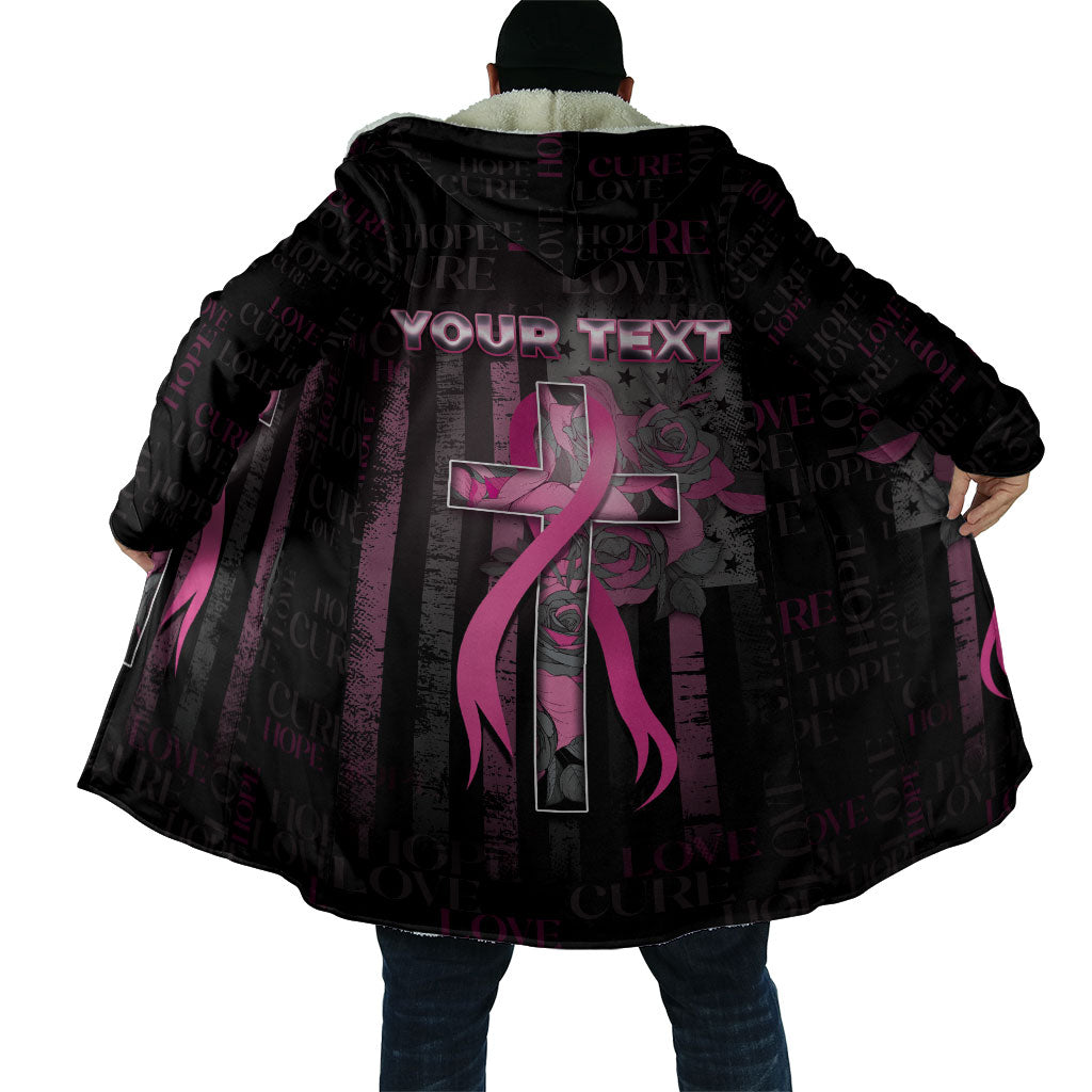 Personalized American Breast Cancer Support Cloak Hope And Cure Cross