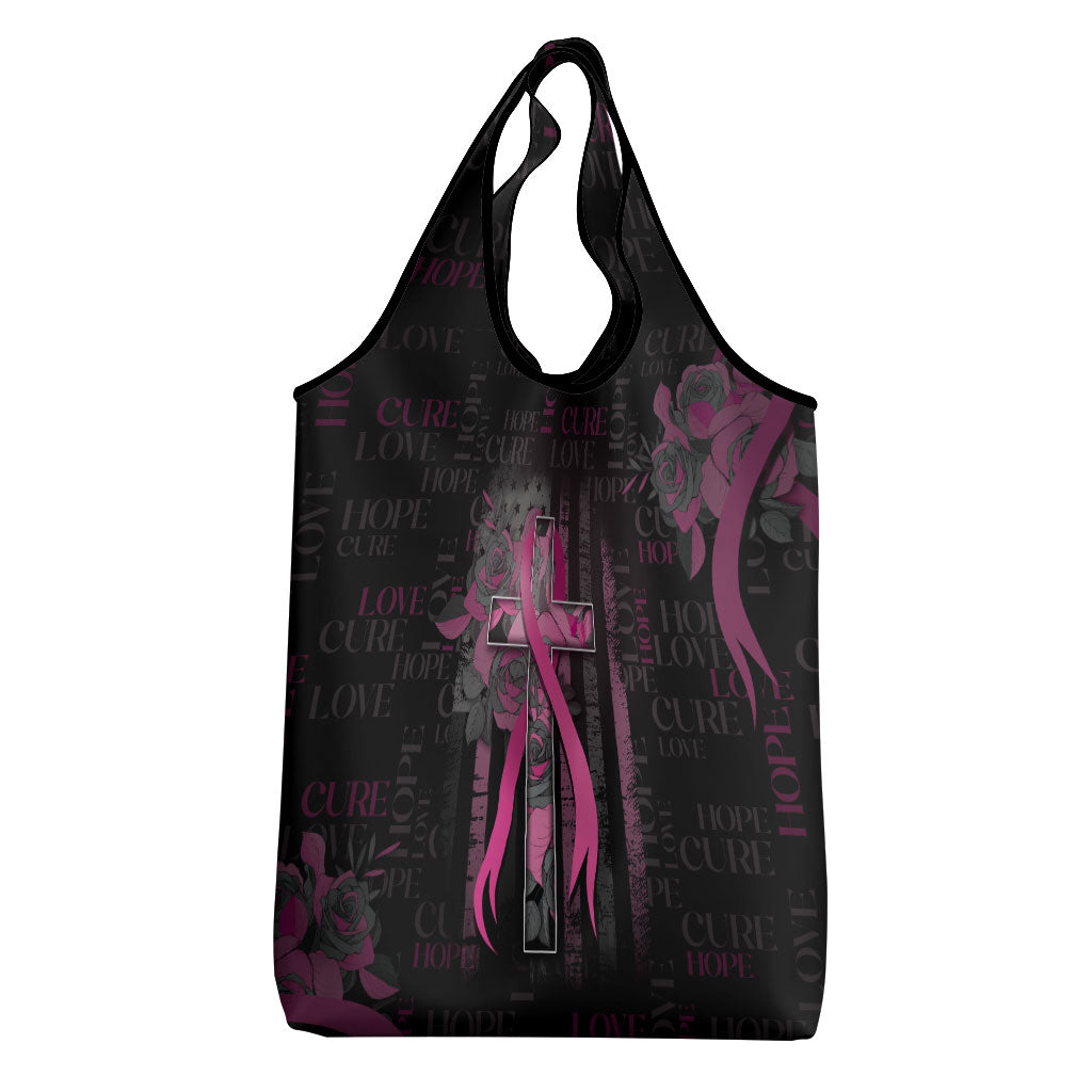 American Breast Cancer Support Grocery Bag Hope And Cure Cross