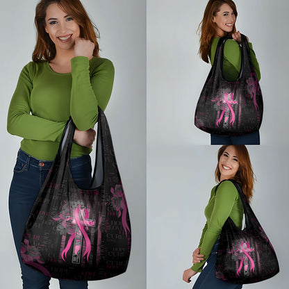 American Breast Cancer Support Grocery Bag Hope And Cure Cross