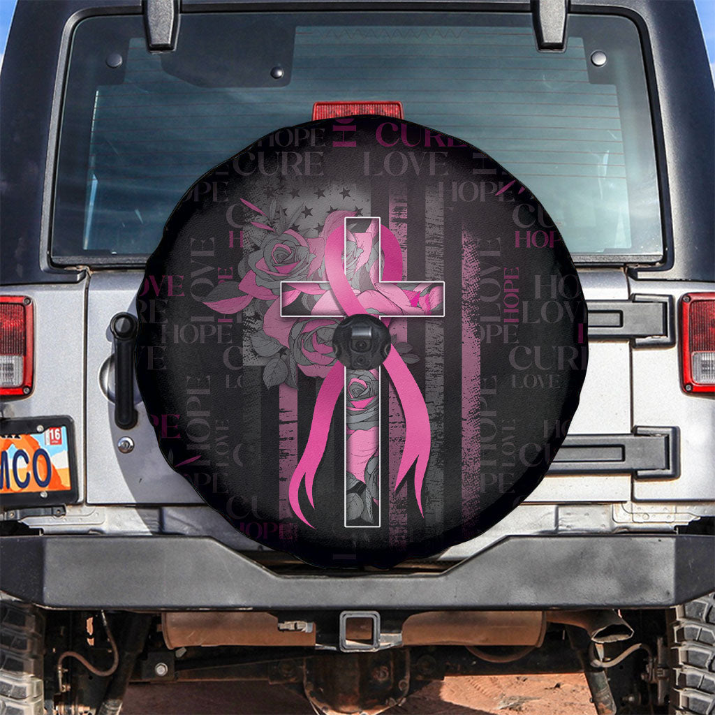 American Breast Cancer Support Spare Tire Cover Hope And Cure Cross