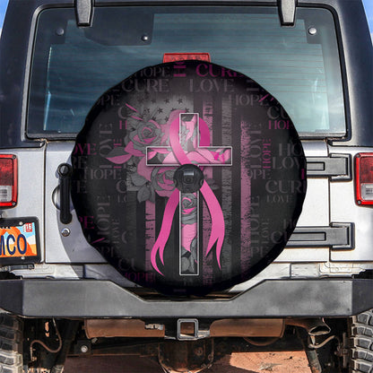 American Breast Cancer Support Spare Tire Cover Hope And Cure Cross