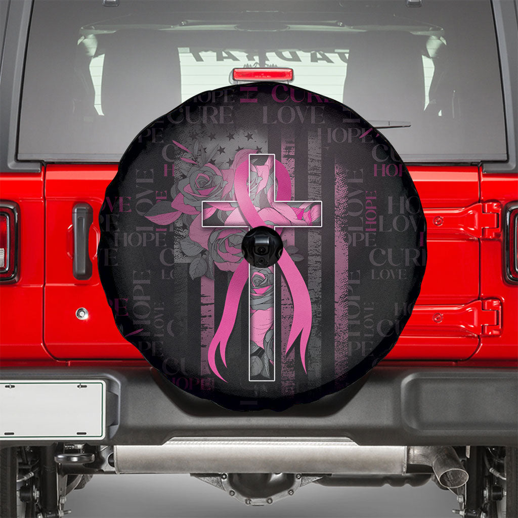 American Breast Cancer Support Spare Tire Cover Hope And Cure Cross