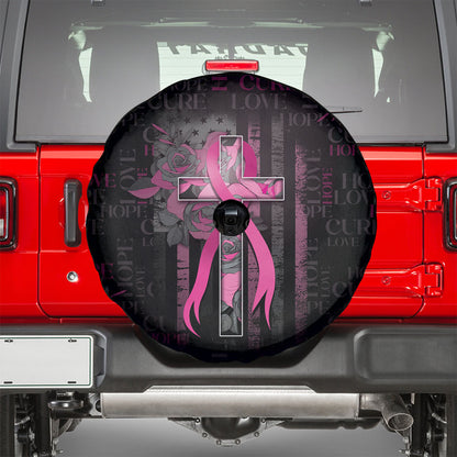 American Breast Cancer Support Spare Tire Cover Hope And Cure Cross