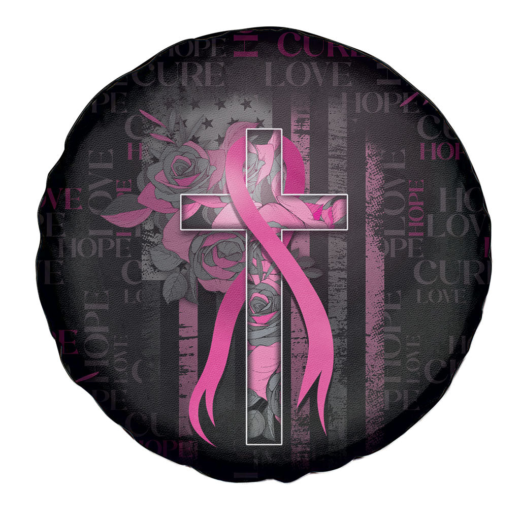 American Breast Cancer Support Spare Tire Cover Hope And Cure Cross