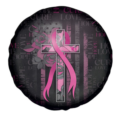 American Breast Cancer Support Spare Tire Cover Hope And Cure Cross